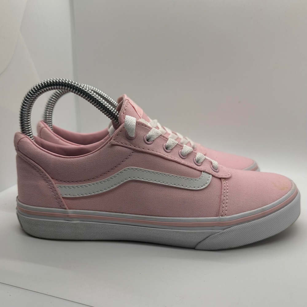 Vans Ward Low Top Canvas Skate Shoes Pink White Women's Size 5 Missy Lightweight - Picture 7 of 12